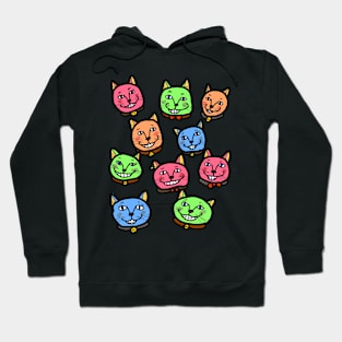 Happy Cheery Smiling Cats Hoodie